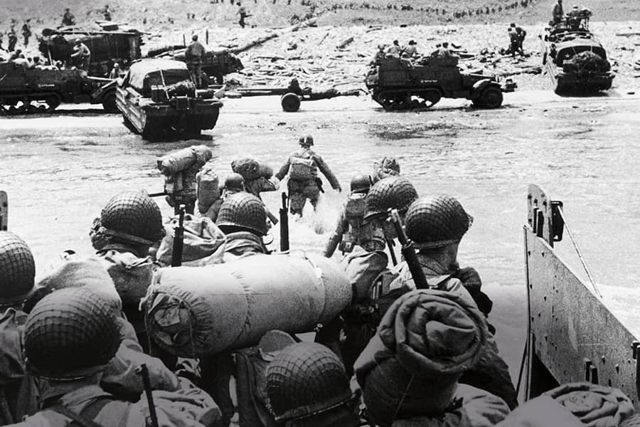 Which of these famous American writers fought on D-Day?